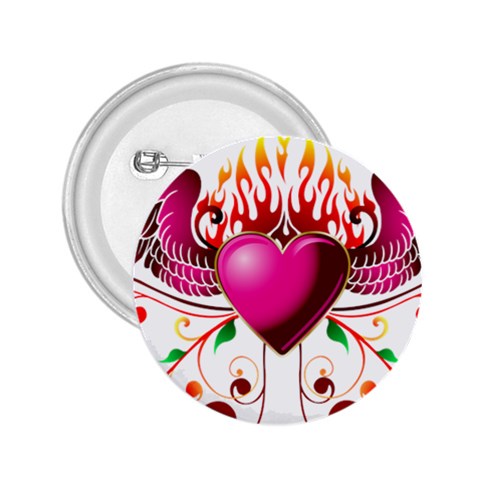 heart005 2.25  Button from ArtsNow.com Front