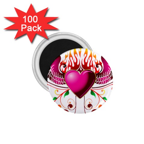 heart005 1.75  Magnet (100 pack)  from ArtsNow.com Front