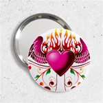 heart005 2.25  Handbag Mirror