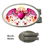 heart005 Money Clip (Oval)