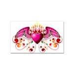 heart005 Sticker Rectangular (100 pack)