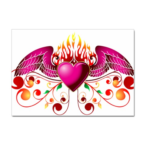 heart005 Sticker A4 (100 pack) from ArtsNow.com Front