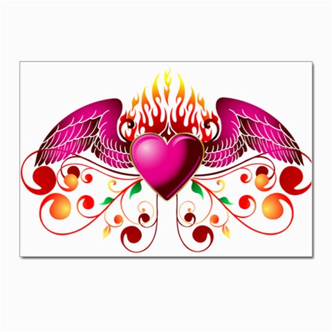 heart005 Postcards 5  x 7  (Pkg of 10) from ArtsNow.com Front