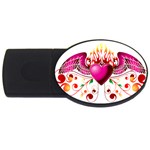 heart005 USB Flash Drive Oval (2 GB)