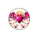heart005 Hat Clip Ball Marker (10 pack)