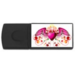 heart005 USB Flash Drive Rectangular (4 GB)