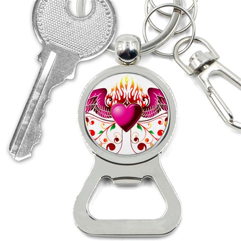 heart005 Bottle Opener Key Chain from ArtsNow.com Front