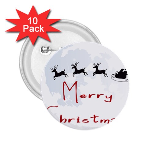 xmasicon21 2.25  Button (10 pack) from ArtsNow.com Front