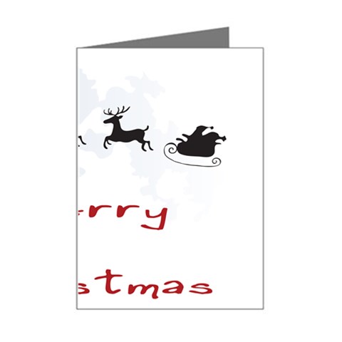 xmasicon21 Mini Greeting Card from ArtsNow.com Left