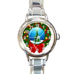 xmasicon40 Round Italian Charm Watch