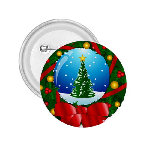 xmasicon40 2.25  Button from ArtsNow.com Front