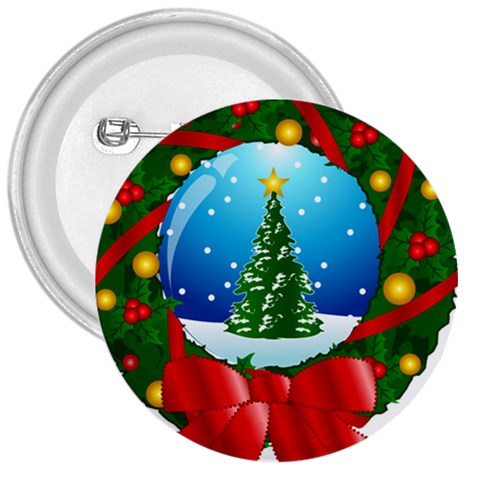 xmasicon40 3  Button from ArtsNow.com Front