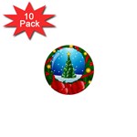 xmasicon40 1  Mini Magnet (10 pack) 