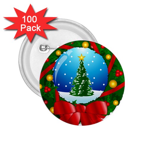 xmasicon40 2.25  Button (100 pack) from ArtsNow.com Front
