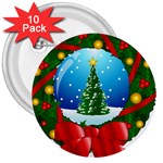 xmasicon40 3  Button (10 pack)