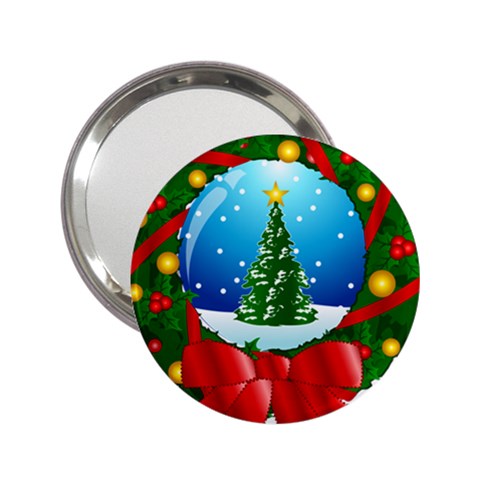 xmasicon40 2.25  Handbag Mirror from ArtsNow.com Front