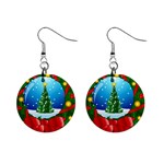 xmasicon40 1  Button Earrings