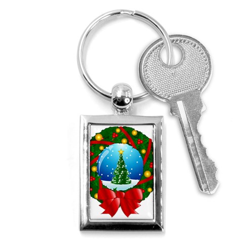 xmasicon40 Key Chain (Rectangle) from ArtsNow.com Front
