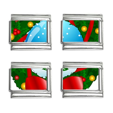 xmasicon40 9mm Italian Charm (4 pack) from ArtsNow.com Front