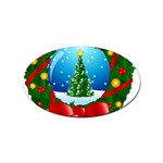 xmasicon40 Sticker Oval (10 pack)