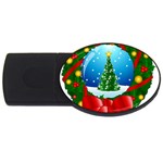 xmasicon40 USB Flash Drive Oval (2 GB)