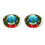 xmasicon40 Cufflinks (Oval)