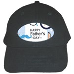 hipster happy Fathers Day  Black Cap