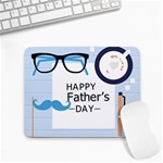 hipster happy Fathers Day  Small Mousepad