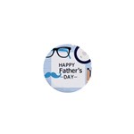 hipster happy Fathers Day  1  Mini Button