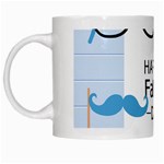 hipster happy Fathers Day  White Mug