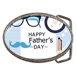 hipster happy Fathers Day  Belt Buckle