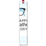hipster happy Fathers Day  Large Book Mark