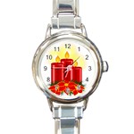 xmasicon41 Round Italian Charm Watch