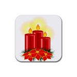 xmasicon41 Rubber Coaster (Square)