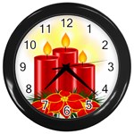 xmasicon41 Wall Clock (Black)