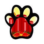 xmasicon41 Magnet (Paw Print)