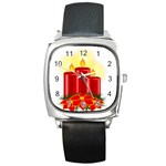 xmasicon41 Square Metal Watch