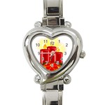 xmasicon41 Heart Italian Charm Watch