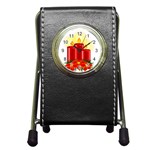 xmasicon41 Pen Holder Desk Clock