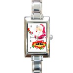 xmasicon38 Rectangular Italian Charm Watch