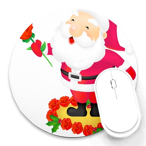 xmasicon38 Round Mousepad from ArtsNow.com Front