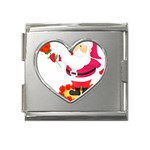 xmasicon38 Mega Link Heart Italian Charm (18mm)