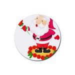 xmasicon38 Rubber Round Coaster (4 pack)