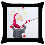 xmasicon35 Throw Pillow Case (Black)