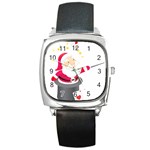 xmasicon35 Square Metal Watch