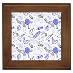 Fathers Day doodle Framed Tile