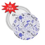 Fathers Day doodle 2.25  Button (10 pack)