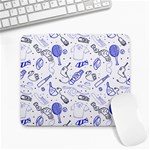 Fathers Day doodle Large Mousepad