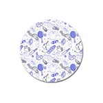 Fathers Day doodle Magnet 3  (Round)