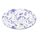 Fathers Day doodle Magnet (Oval)